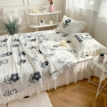 Lace Ruffled Bed Cover Skirt Fancy BedSheet Skirt