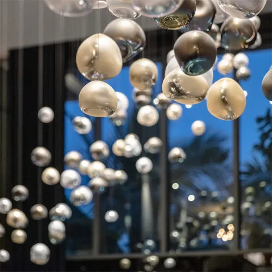 Hot Selling Post Modern Pearl Glass Lobby Chandelier