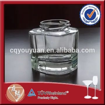 Custom design odd shape glass cosmetic bottles and jars