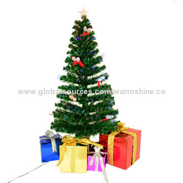 Optical Fiber Christmas Tree with CE, FCC, RoHS, UL Marks, 110/240V AC/12/24V DC Input