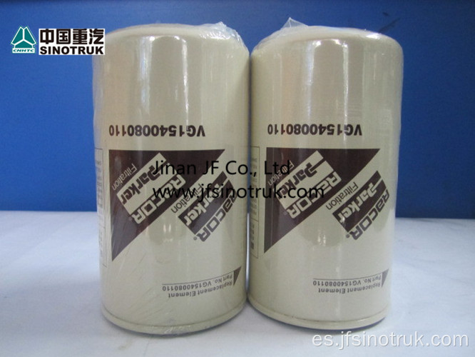 VG1246070030 VG1540080110 VG1540080311 Filtro de combustible Howo