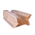 Flat Bottom Brown Paper Bread Bag With Window