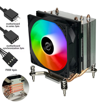 OEM ODM Bilgisayar CPU Soğutucu Intel için 4 Heatpipes ile 1155/1700/1366