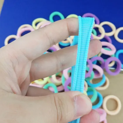 100Pc Girl elastic hair bands Black White Hair accessories 2020 Gum For Hair ponytail Rubber Bands holder gumki do wlosow isnice