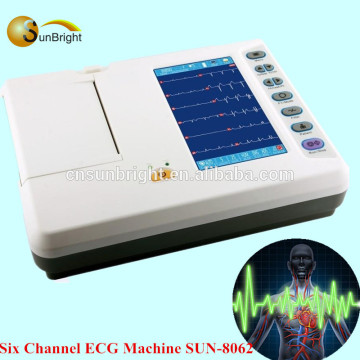 ECG machine multi parameter with spo2 nibp temp ETco2 USB ECG/EKG machine