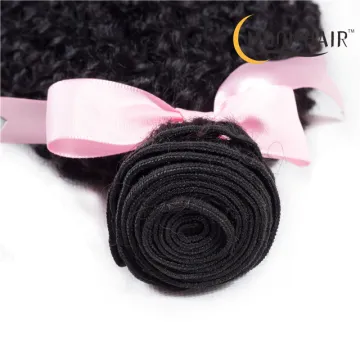 Unprocessed Virgin Hair Afro Kinky Curly 100% Indian Human Hair Extensions