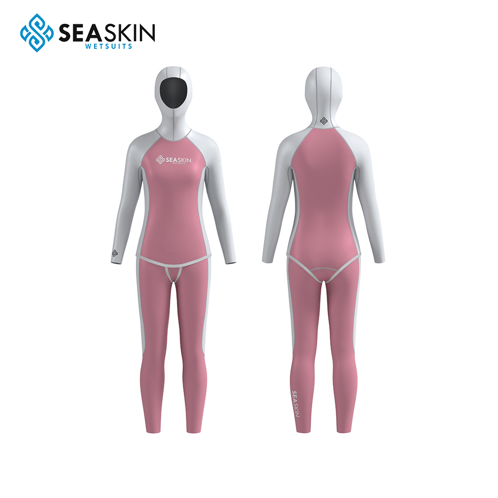 Seaskin Women's Waterproof Two Pieces Spearfishing Wetsuit