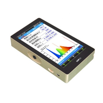 Spectral Color Illuminometer Analysis: Spectrum, Illuminance, Color Temperature, and Coordinate Indication
