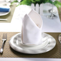 Herringbone jacquard white napkin