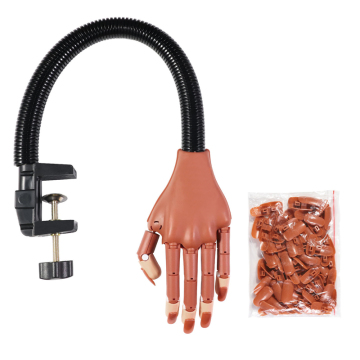 Adjustable Soft Silicone Nail Training Model for Practice and Art