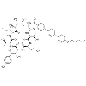 Echinocandin B,1-[(4R,5R)-4,5-dihydroxy-N2-[[4''-(pentyloxy)[1,1':4',1''-terphenyl]-4-yl]carbonyl]-L-ornithine] CAS 166663-25-8