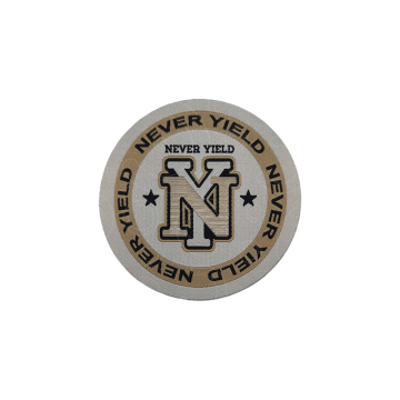 shinny yarn circular laser woven patch