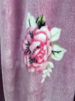 Elegant pink color flannel blanket