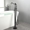 American Style Matte Black Brass Bathtub Filler Faucet