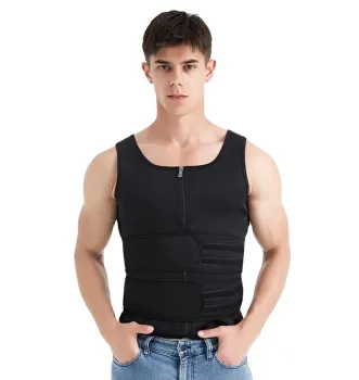 High-Quality Neoprene Thermal Sweat Vest: The Ultimate Workout Men's Vest for Weight Loss and Waist Training