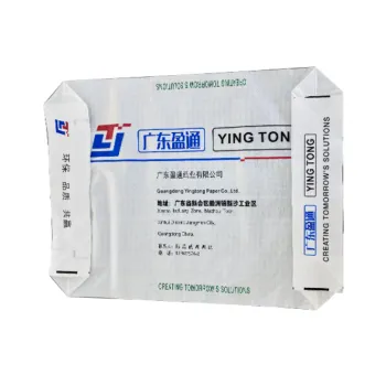 Plastic woven square bottom valve pocket