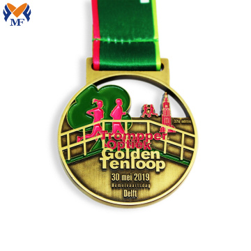 Custom metal enamel running medals