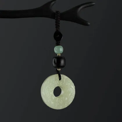 National Style Afghan Jade Pixiu Car Key Pendant for Safety and Fashion