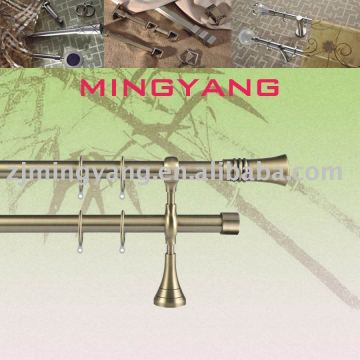 doule iron plated window curtain rod