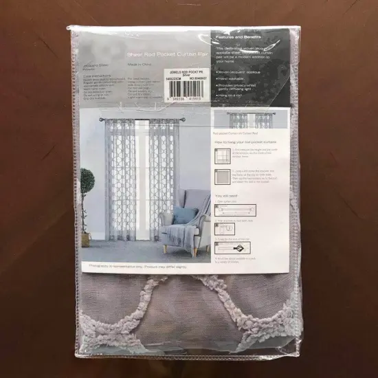 Ready-to-Ship Italian Style Dolly Sheer Fabric Dot Curtains for Living Room Décor