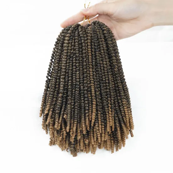 8Inch 130g Nubian Spring Twist Red Curly  Hair Extensions Braid Synthentic Crochet  Hair