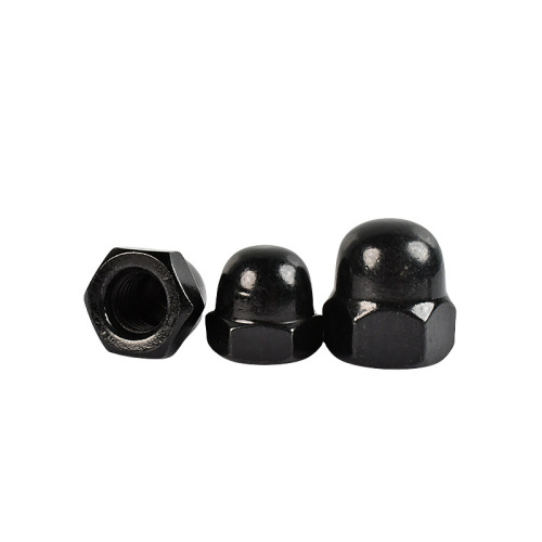 Black Zinc-Plated Acorn Cap Nuts Dome Head Decorate Nut