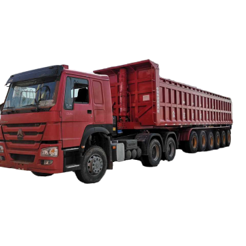 80 ton zware 4-as achterste dump semi-opleggers te koop