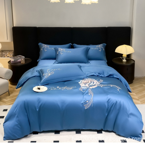 2023 New Super Soft 40s Tencel Embroidery Bedding Set