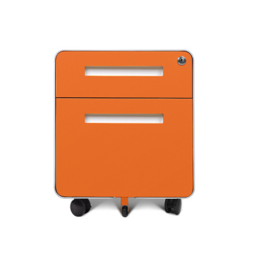 2 Drawer Rolling Filing Cabinet Steel Filing Cabinet