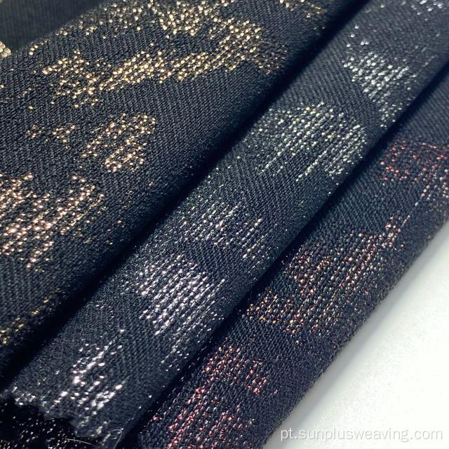 calças femininas de tecido jacquard ouro preto novo estilo