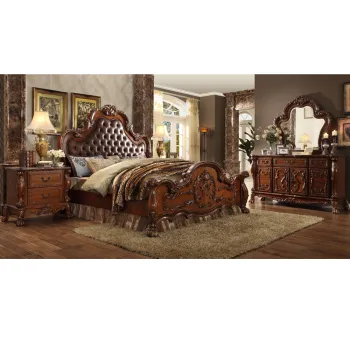 Classical King Size Bed and Chest Bedroom Furniture Set