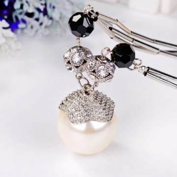 Rantai leher loket Pearl besar dengan warna-warna yang disediakan berkualiti tinggi