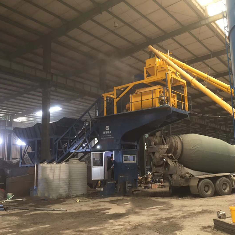 35m3/h ready mix mobile precast concrete batching plant