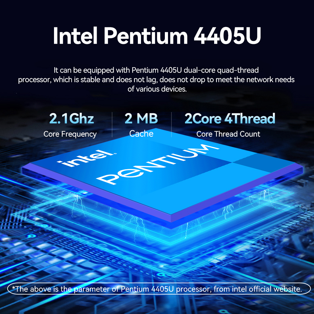 X86 4405U 10LAN Firewall Server