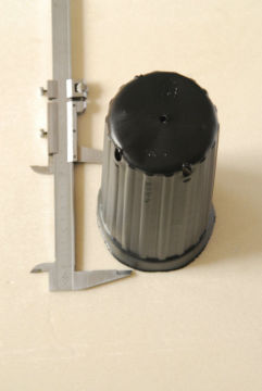 90mm Round Tree Seedling Pots , Black For Plants