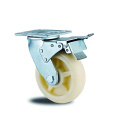 Heavy Duty​ Total Brake White PP Caster Wheels