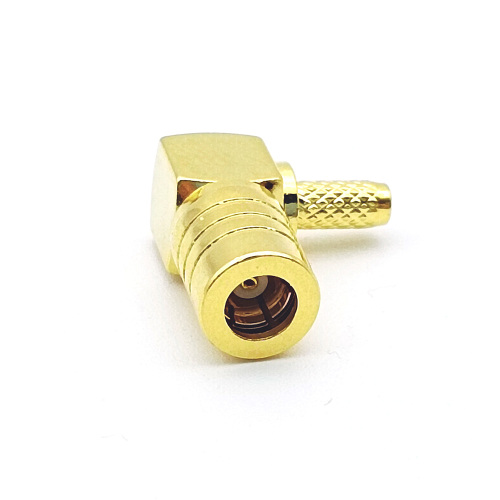 Right Angle Crimp SMB Female Cable Mount Connector