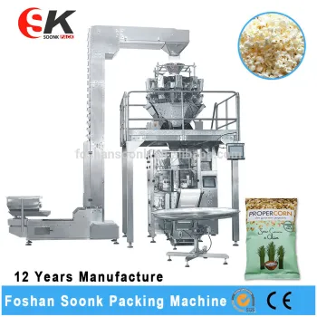 High Accuracy Automatic Vertical Snack Nitrogen Filling Machine Packing Machine