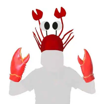 2023 Red Novelty Party Costume Hat: Child & Adult Red Crab Hat for Carnival Festival