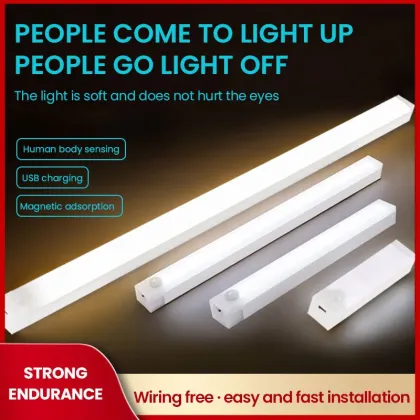 USB Rechargeable Smart Motion Sensor LED Cabinet & Night Light