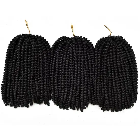 Alileader Spring Twist Hair For Braids Black Jamaican Bounce Crochet Hair Extensions Spring Twist Crochet Hair