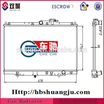 Radiator inlet outlet pipe