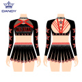 Custom rhinestone cheer uniform youth cheerleader uniforms