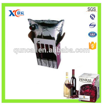 Aluminum foil heat seal bag in box with an automatic valve