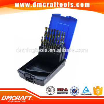 19 Pcs Twist Drill Set, COBALT Coated, HSS, 1-10 mm