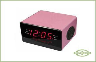 High Sensitivity Mono FM Wooden Clock Radio LED Screen Elec