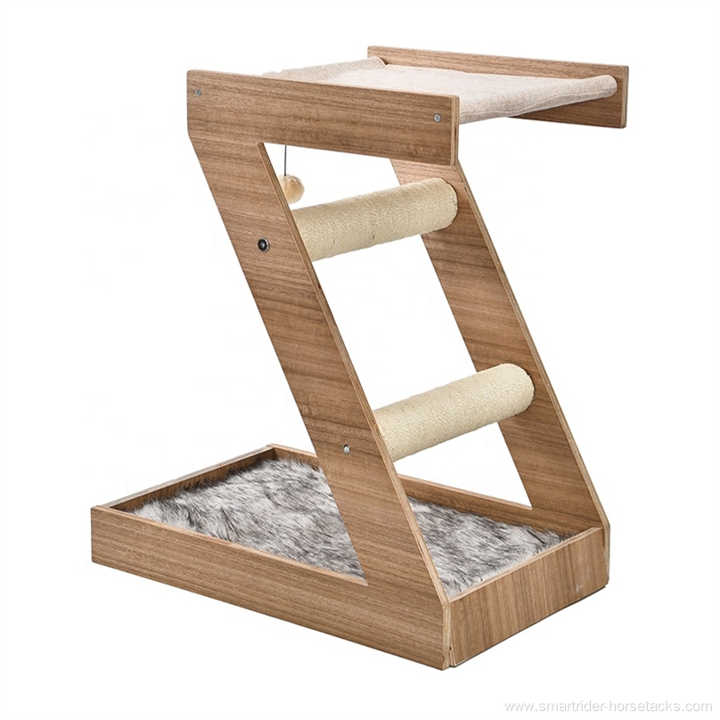 Nice Z-shaped durable MDF material sisal cat tree