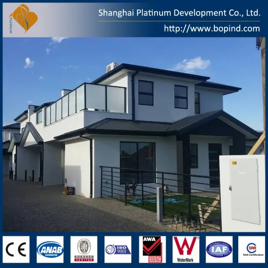 Prefab light gauge steel modular smart house system with CE certificate