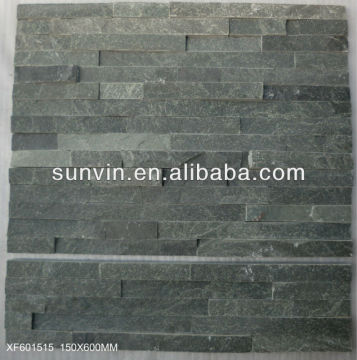 Home depot wall decorative stone black slate 150*600mm