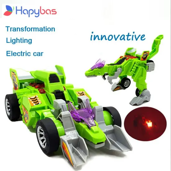 Promotion, Dinosaur Transformation electric car sound and lighting Multi-functional toys Robot Model Gifts For children